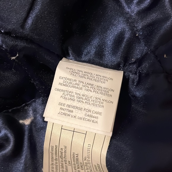 J. Crew Lodge coat in Italian stadium cloth wool - size 6P - Picture 11 of 11